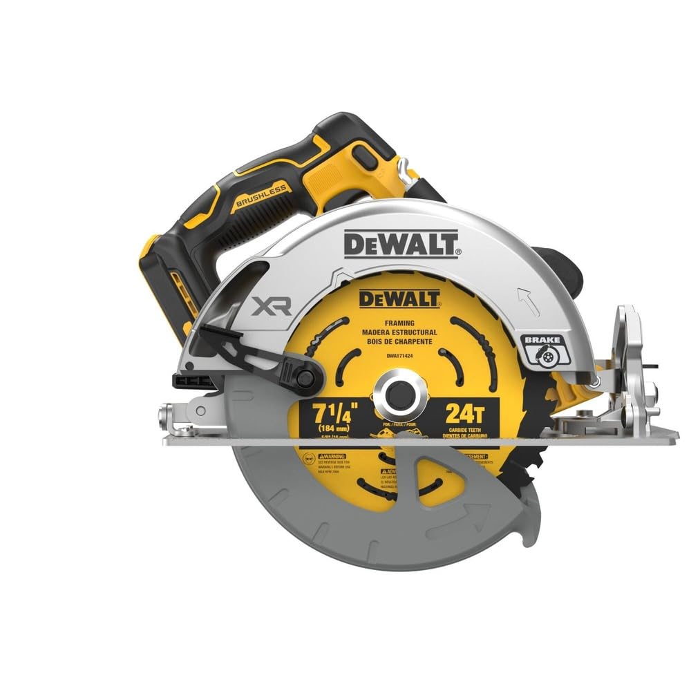 DEWALT 20V MAX* XR Brushless Cordless 7-1/4 in. Circular Saw (Tool Only) (DCS590B) DEWALT