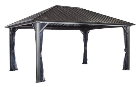 Genova Gazebo 12 x 16 ft. Steel roof Sojag