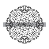 100 Mini Mandalas: A Mandala Coloring Book for Adults and Kids with Easy, Cute, and Tiny Designs for Stress Relief and Relaxation WoodArtSupply