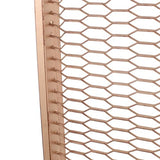 Christopher Knight Home Eldon Metal Room Divider Screen, Tall Single Panel Mesh Privacy Screen, Iron Frame and Modern Design Room Separation, Free Standing Wall Partition, Gold Brushed Brown+Black Christopher Knight Home