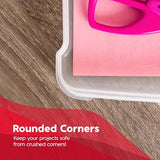 IRIS USA Board Game Storage Craft Organizer Box with Snap-Tight Latch Lid, 10-Pack Portable Plastic Case Bin for Puzzles, Magazines, Hobbies, Art Supplies, Fits 8.5" x 11" & A4 Papers, Slim, Clear IRIS USA, Inc.