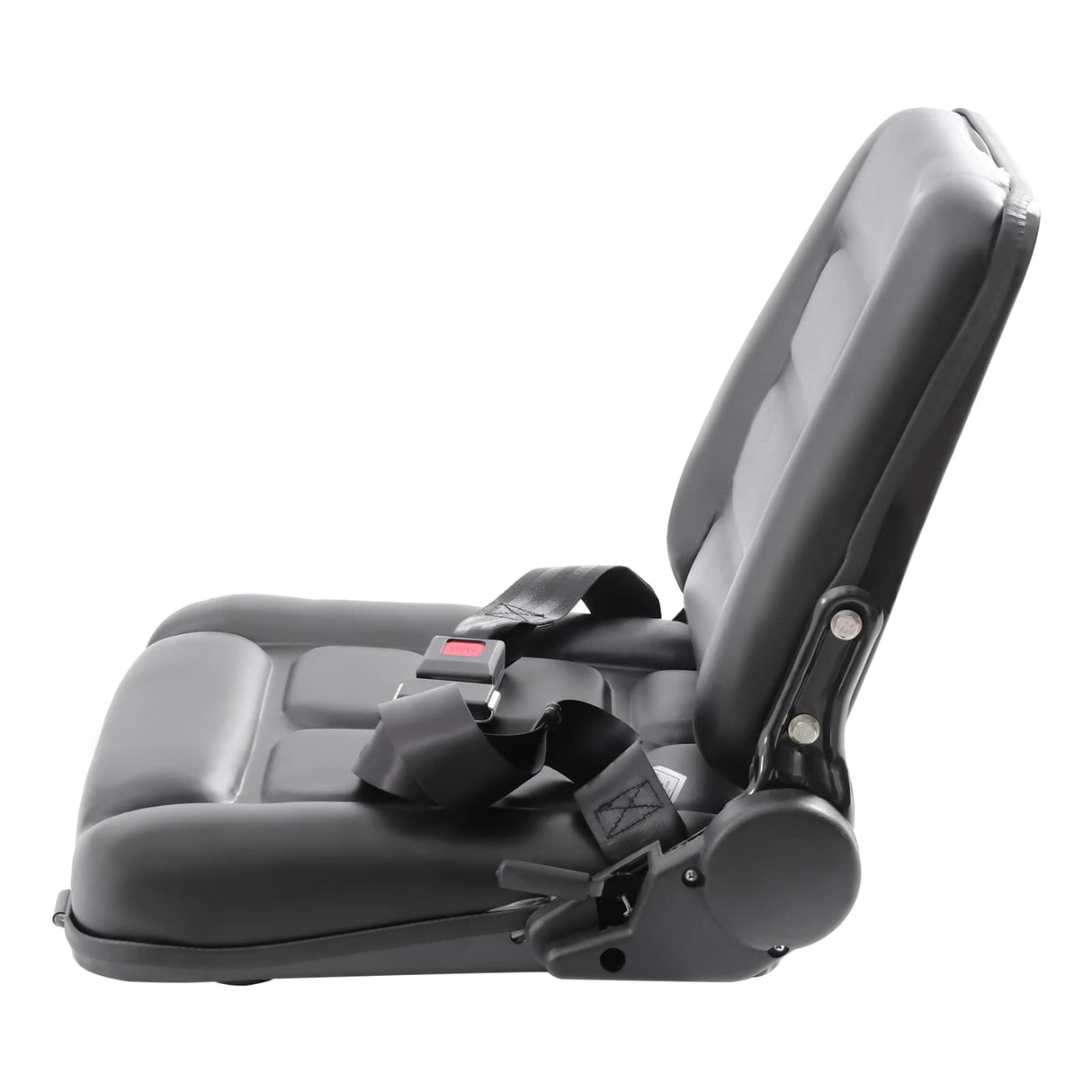 Universal Forklift Seat with Safety Belt, Adjustable Tractor Seat Full Suspension Seat Replacement for Heavy Mechanical Seat HaroldDol
