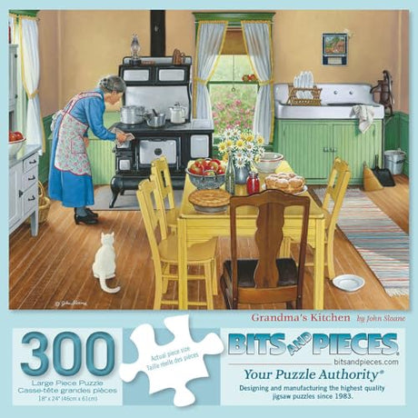 Bits and Pieces Jigsaw Puzzles for Adults 300 Pieces - Grandma's Kitchen Bits and Pieces