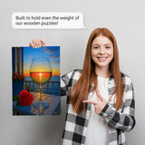 Puzzle Saver Sheets – 12 Extra Strong 10.2 x 7.1 Peel & Stick Puzzle Glue Sheets + 4 Hangers – Preserve Two 1000-Piece Jigsaw Puzzles – Clear Adhesive Backing Kit by LEOGOR LEOGOR