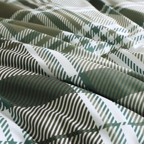 MaiRêve Olive Green Twin XL Comforter Set, Twin XL Bedding Sets for Boys Girls 5 Pieces for Dorm Farmhouse All Season Lightweight &Comfy with Fitted Sheet, Flat Sheet (Olive Green, 66"x90") MaiRêve