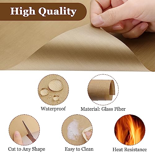 Selizo 20 Pack Teflon Sheet for Heat Press, Heat Transfer Press Cover Paper Heat Resistant Transfer Protector Mats for Cricut Iron HTV Vinyl, Sublimation, Baking and Craft selizo