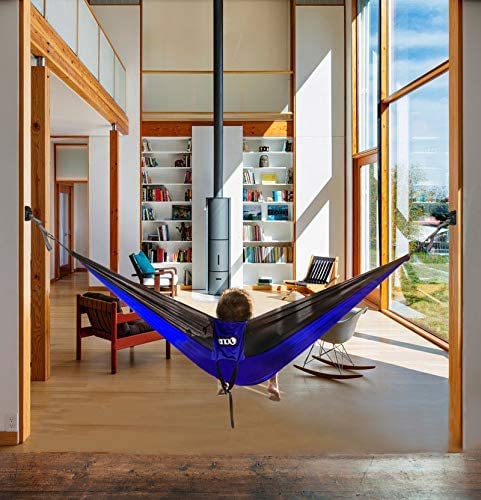 ENO, Eagles Nest Outfitters Deluxe Hammock Hanging Kit, Take Your Hammock Inside, Charcoal ENO