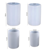 4 Pack Long Pillar Mold - Multiple Style Cylinder - Candle Silicone Wave Spiral Candle Mold - Silicone Resin Casting Molds for Candle & Resin & Soap Craft Supplies EVERELAM