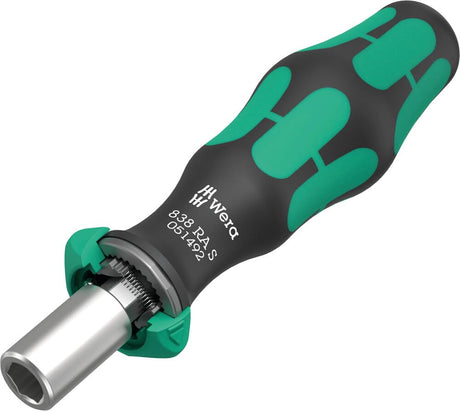 WERA - 05051492001-838 RA S Bitholding Screwdriver with Ratchet functionality, 1/4", 1/4" x 102 mm Wera