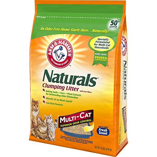 ARM HAMMER Naturals Cat Litter, Multi Cat, 18lb Bag Arm & Hammer