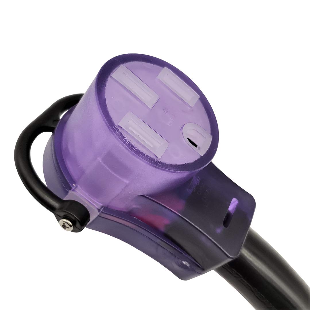 Parkworld EV/RV 50A Extension Cord, NEMA 14-50 Extension Cord, NEMA 14-50P to 14-50R 50amp 4prong (75FT) Parkworld