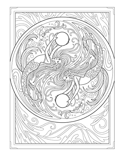 Creative Haven Magnificent Mermaids Coloring Book (Adult Coloring Books: Fantasy)