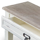 Baxton Studio Dauphine Traditional French 1-Drawer Accent Console Table, White Baxton Studio