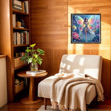 DOMROM Diamond Painting Kits, Fairy 5D Diamond Art Kits,Gem Art Painting with Diamonds Dots, Arts and Crafts for Beginners Adult Gift Wall Decor 12 x 12inch DOMROM