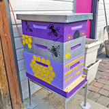 12 Pieces Bee Honeycomb Stencil, Reusable Bee Stencils for Painting on Wood Signs Furniture DIY Crafts Wall Canvas Fabric Plastic Drawing Template Hexagon Paint Wood Burning Stencils (bee) Hosomono