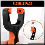 HORUSDY 8-Pack Spring Clamps Heavy Duty, 5-inch Large Plastic Clamps for Crafts with 2-3/8Inch Jaw Opening for DIY, Gluing, Clamping and Securing HORUSDY