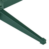 Home Heritage Artificial Christmas Tree Base Rotating Metal Stand for 1 to 1 1/2 Inch Diameter Artificial Christmas Tree Poles, 31 Inch, Green Home Heritage