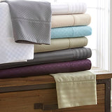 ienjoy Home 4 Piece Sheet Set Embossed Checkered Pattern King Sage Linen Market