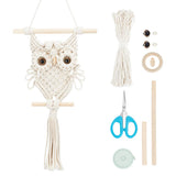 ORIGACH DIY Macrame Owl Wall Hanging Tapestry Kit Handmade Macrame Owl Kit Boho Hand Woven Macrame Wall Hanging Decor for Living Room Bedroom Office ORIGACH