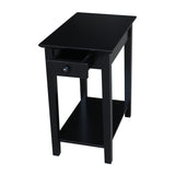 IC International Concepts International Concepts Narrow End Table, Black IC International Concepts