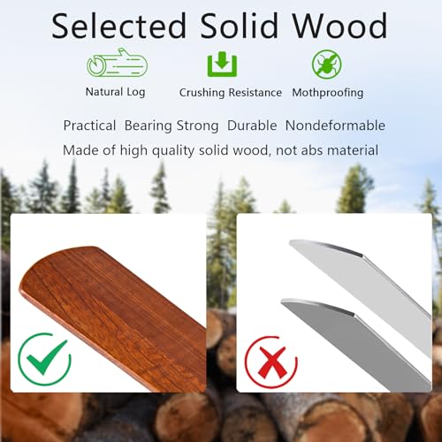 52-Inch Solid Wood with Remote Control with Light (LED) Modern DC DC Motor Indoor/Outdoor 5-Blade Ceiling Fan for Patios, Bedrooms and Farmhouses (Black + Walnut) dearnow