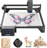 LONGER Laser Engraver Ray5 20000mW CNC Laser Cutter with 3.5" Touch Screen, for Wood Metal Acrylic Glass Leather400x400mm,High Precision DIY Laser Engraving Machine Longer