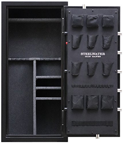 20 Long Gun Max Cap.- 1 Hr. Fire Protection Gun Safe- Blk- AMEGS5928-EMP Steelwater Gun Safes