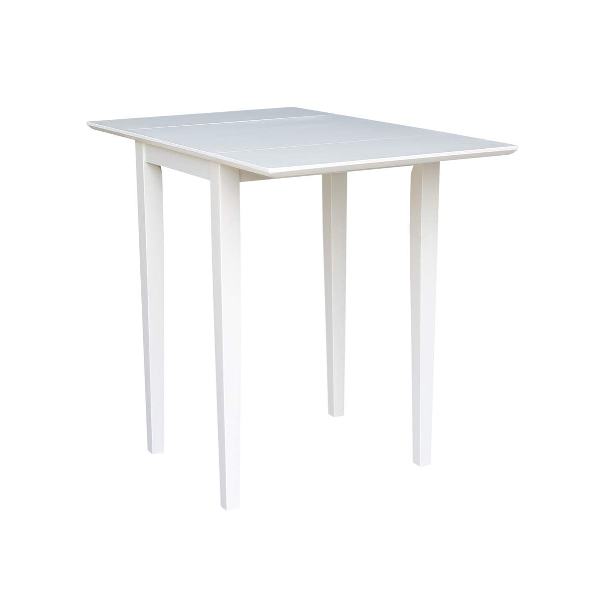 International Concepts Small Dropleaf Dining Table, White IC International Concepts