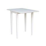 International Concepts Small Dropleaf Dining Table, White IC International Concepts