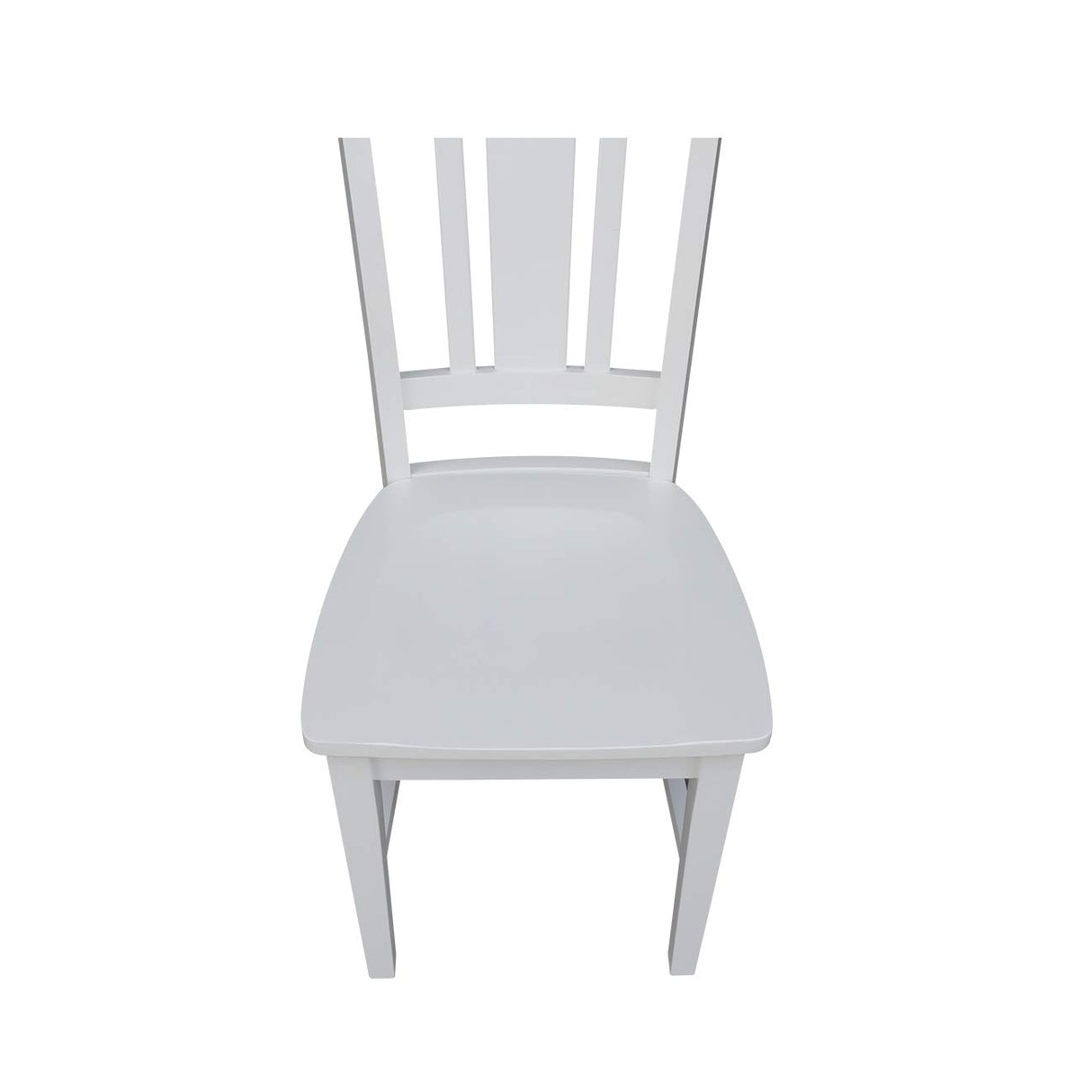 International Concepts Set of Two San Remo Splatback Dining Chairs, White IC International Concepts
