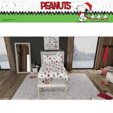 Peanuts® Charlie Brown & Snoopy Holiday & Christmas Bedding Super Soft 100% Cotton Flannel Sheet Set, Twin, (Officially Licensed Product) by Franco Franco