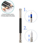 Heshengping - Blending Stump, 15 Pack has Art Eraser Extender Sandpaper, Paper Blending Stumps for Drawing Shading Pencils for Sketching, Blending Pencil, Blending Sticks for Student Artist Heshengping