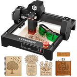 LONGER RAY5 Laser Engraver 3500mW High Precision 0.04 * 0.04mm Mini Laser Cutter and Engraving Machine 130x140mm Working Area for Wood Metal Acrylic Glass Longer