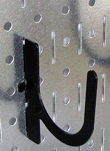 Pegboard Organizer Wall Control 4 ft. Metal Pegboard Standard Tool Storage Kit with Galvanized Toolboard and Black Accessories Wall Control