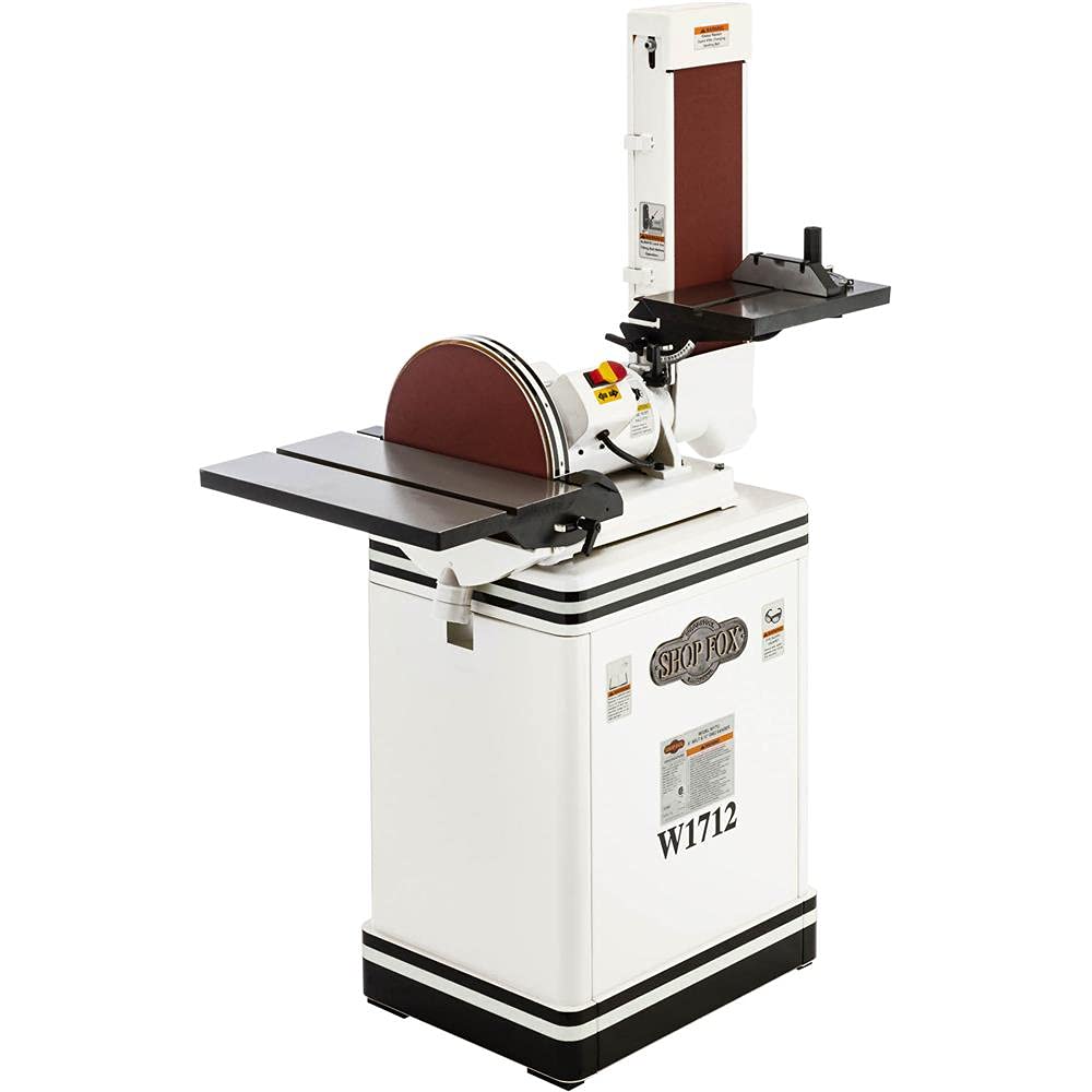 SHOP FOX W1712 1.5-Horsepower 6/12-Inch Combination Disc and Belt Sander Shop Fox