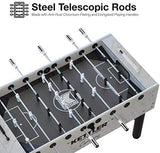 KETTLER Carrara Outdoor Foosball Table with 360 Degree Goalie Rotation, 5 Resin Balls, 5 Cork Balls and Premium Storage Cover KETTLER