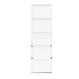 Furinno Luder Bookcase / Book / Storage , 5-Tier, White Furinno