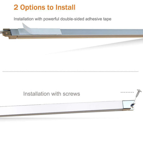 Cefrank Under Cabinet Lighting Bookshelf Light Bar - UL-Listed - Low Profile - Energy Saving - Cool to Touch - Soft Warm White Cefrank