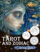 Tarot and Zodiac Coloring Book: Immerse Yourself in 50 Captivating Designs Blending Tarot and Zodiac Themes, Perfect for Gifting to Tarot or Astrology Enthusiasts Majosta