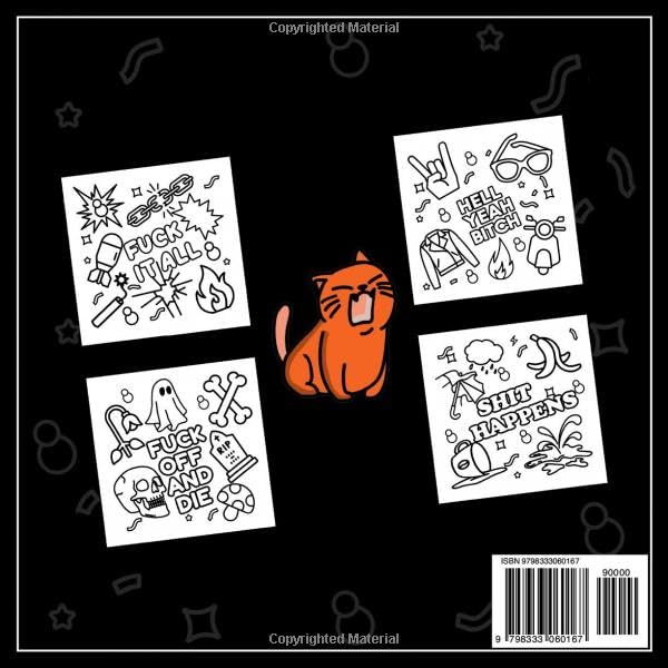 The Bold and Easy Swear Word Coloring Book: Funny and Simple with Sweary Quotes | Stress Relief for Adults | Great Gag Gift (The Funny Coloring Books by J. J. Black) WoodArtSupply