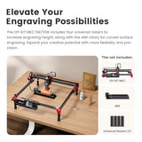 Algolaser 10W Laser Engraver Machine - Laser Engraver/Cutter with Rotary Roller & Laser Engraver Riser - Laser Engraving Machine with 3.5" Smart Touchscreen & AlgoOS,Laser Engraver for Wood & Metal AlgoLaser