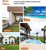 Natural Acacia Wood Outdoor Bench with Armrests – Ergonomic 2-Seater Patio Chair PayLessHere