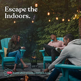 Keter Denali 200 Gallon Resin Large Deck Box for Patio Furniture Cushion Storage, Grey/Black Keter