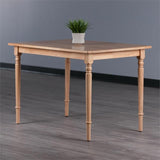 Pemberly Row Transitional Solid Wood Dining Table in Natural Pemberly Row