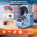 Auto Hat Heat Press Machine, Automatic Open/Release, 4 Memory Modes, Precise Temp/Timer Control, 6.54"x3.84"Curved Heat Plate, Hat Stretcher, for Caps, Sublimation, Vinyl, Heat Transfer GOCHIFIX