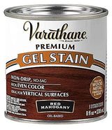 Varathane 358319 Premium Gel Stain, Half Pint, Red Mahogany Varathane