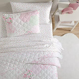 Laura Ashley Kids - Twin Quilt Set, Reversible Kids Bedding with Matching Sham(s), Ideal for Toddler Bedding Set, Ideal Girl Room Essentials, Coquette Room Decor (Ellyn Pink, Twin) Laura Ashley