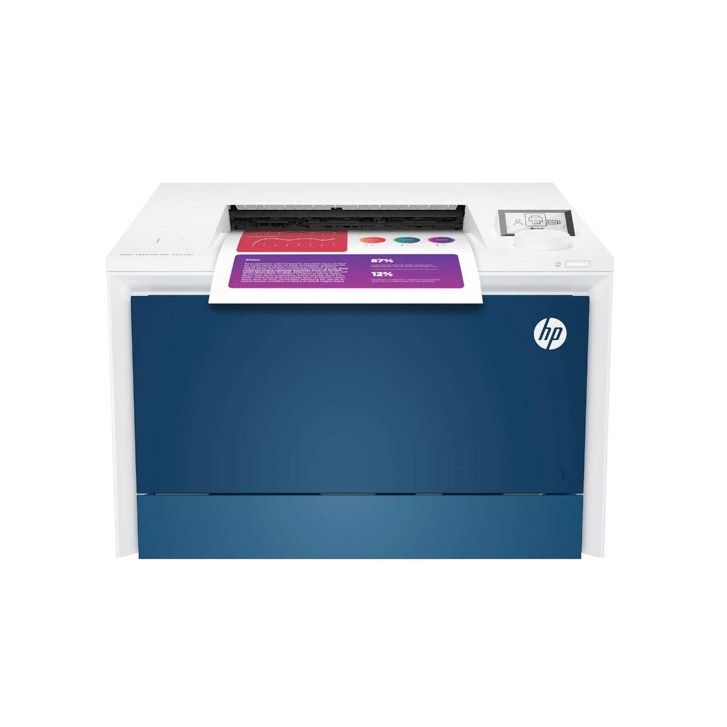 HP Color LaserJet Pro 4201dn Printer, Print, Fast speeds, Easy setup, Mobile printing, Advanced security, Best-for-small teams. Ethernet & USB only. Not Wireless. White