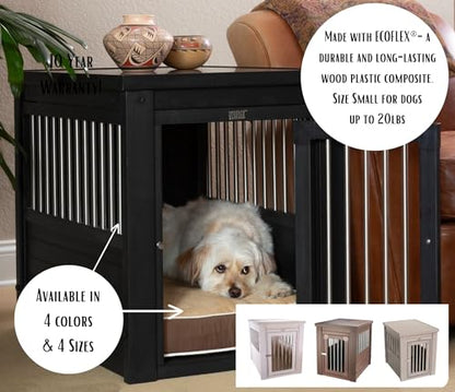 New Age Pet ecoFLEX Pet Crate/End Table, Medium, Espresso