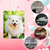 80 Pcs Sublimation Air Fresheners Blanks with Bags, DIY Sublimation Air Freshener Sheets Scented Hanging Felt Heat Transfer Air Freshener for Car Home Interior Decor BAOZOON